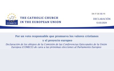 Por un voto responsable que promueva los valores cristianos y el proyecto europeo