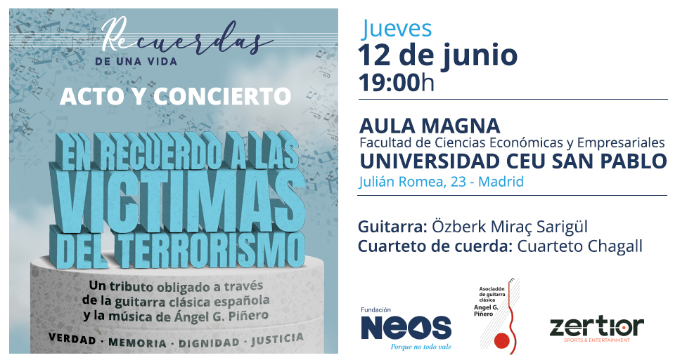 Acto y concierto en homenaje a las víctimas del terrorismo